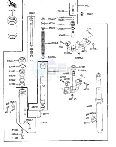 KX 125 D [KX125] (D1) [KX125] drawing FRONT FORK