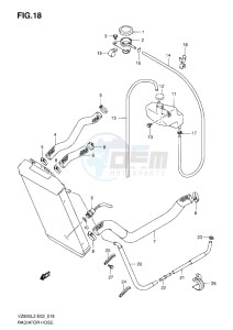 VZ800 drawing RADIATOR HOSE