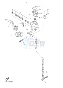 YZ250FX (B29C B29D B29E B29E B29F) drawing FRONT MASTER CYLINDER