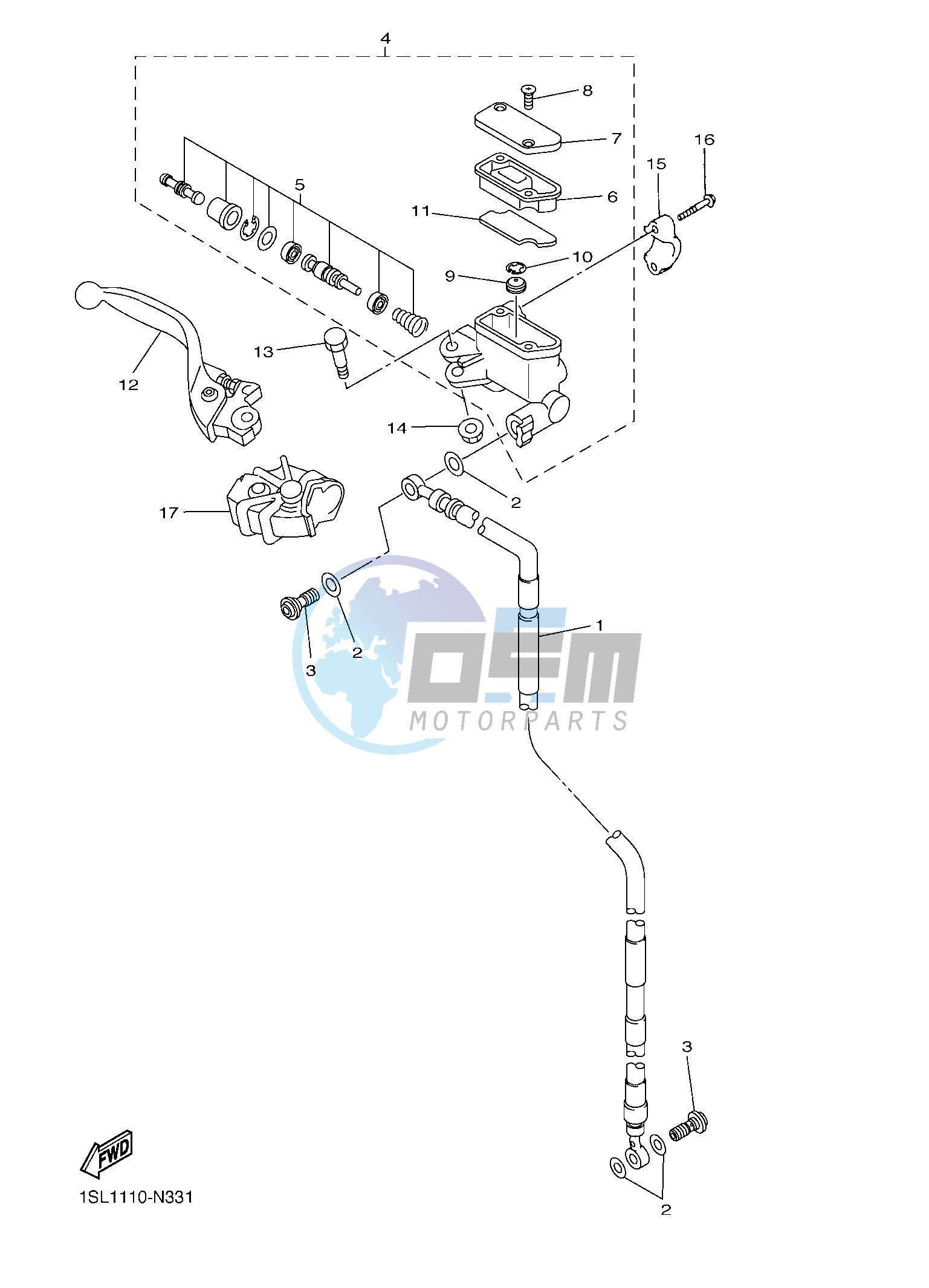 FRONT MASTER CYLINDER