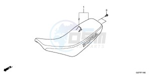 CRF70FC drawing SEAT