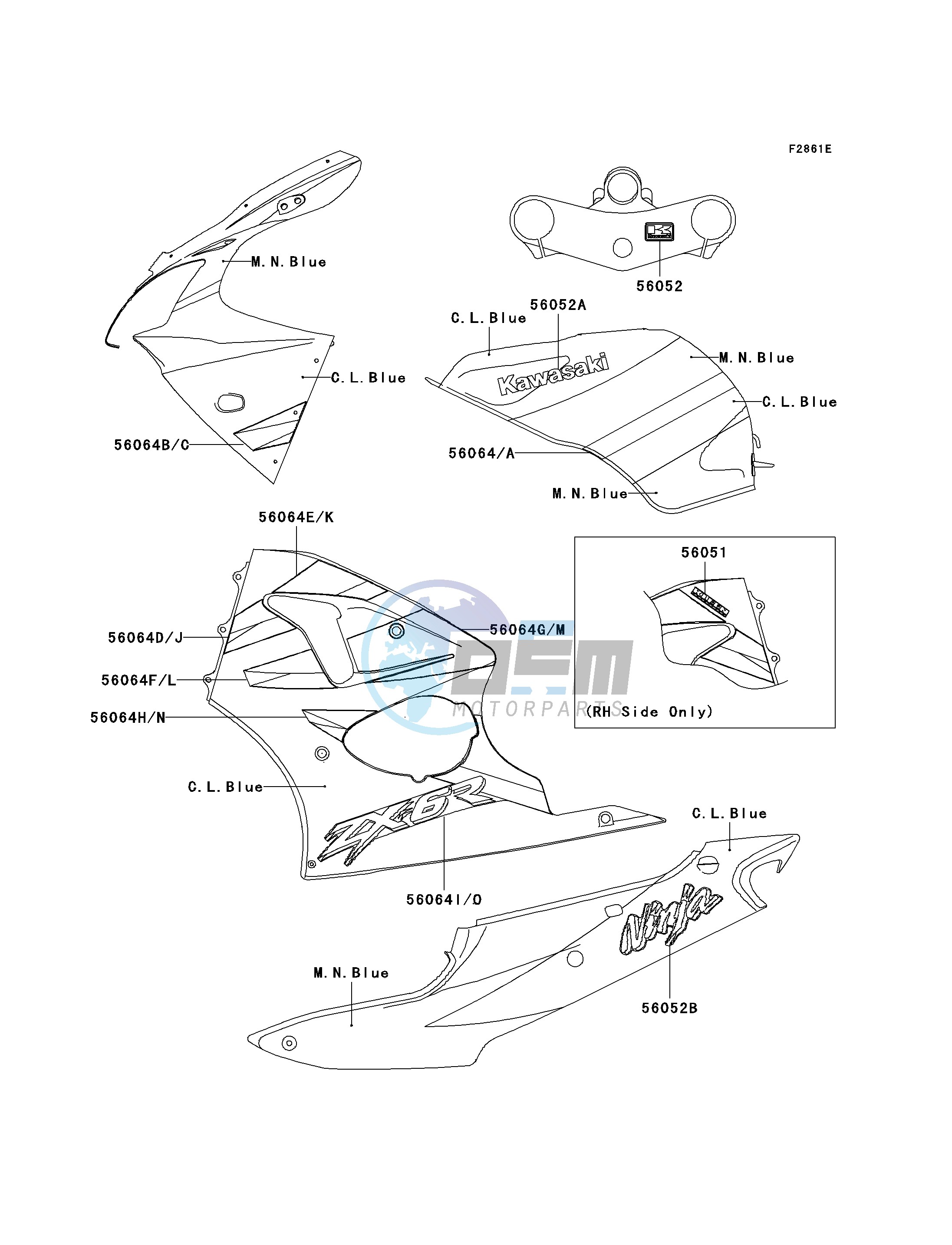 DECALS-- BLUE_BLUE- --- CN- --- ZX600-J2- -