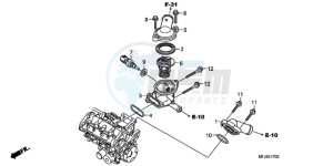 CBR600RA9 Korea - (KO / ABS MK) drawing THERMOSTAT