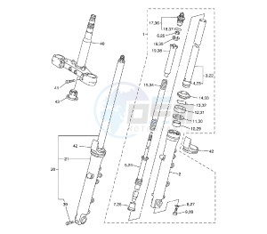 XJR 1300 drawing FRONT FORK