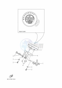 XSR700 MTM690 (BJV1) drawing METER