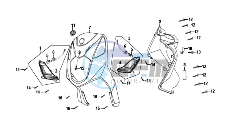 FR PLATE / INNER PROTECTOR / INDICATORS