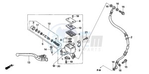 FMX650 FMX650 drawing FR. BRAKE MASTER CYLINDER