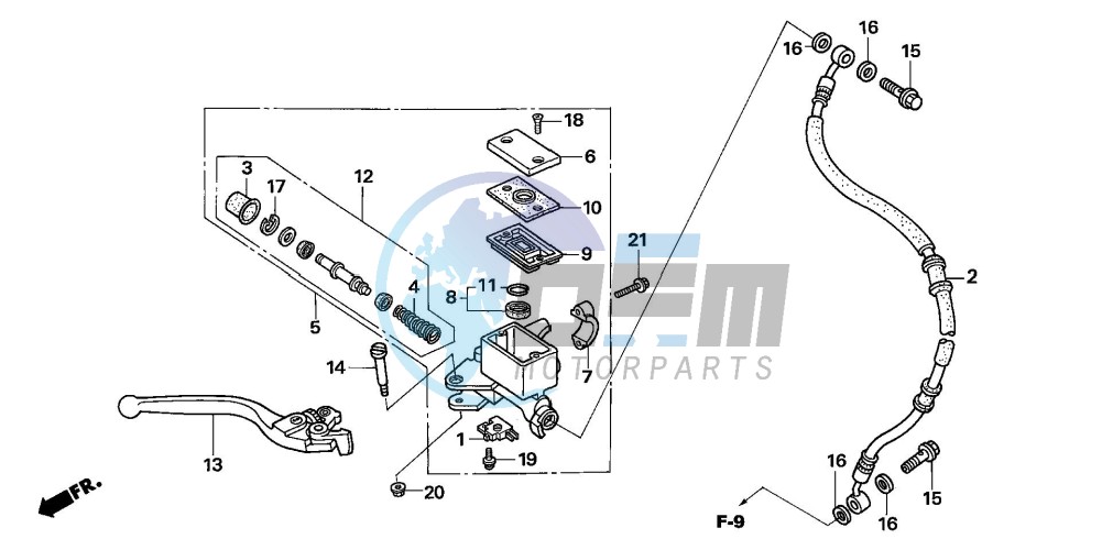 FR. BRAKE MASTER CYLINDER