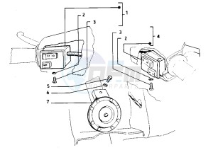 FL2 HP 50 drawing Handlebar Switch