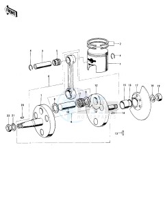 MC1 M A (-A) 90 drawing CRANKSHAFT_PISTON_ROTARY VALVE -- 74-75 MC1M_MC1M-A- -