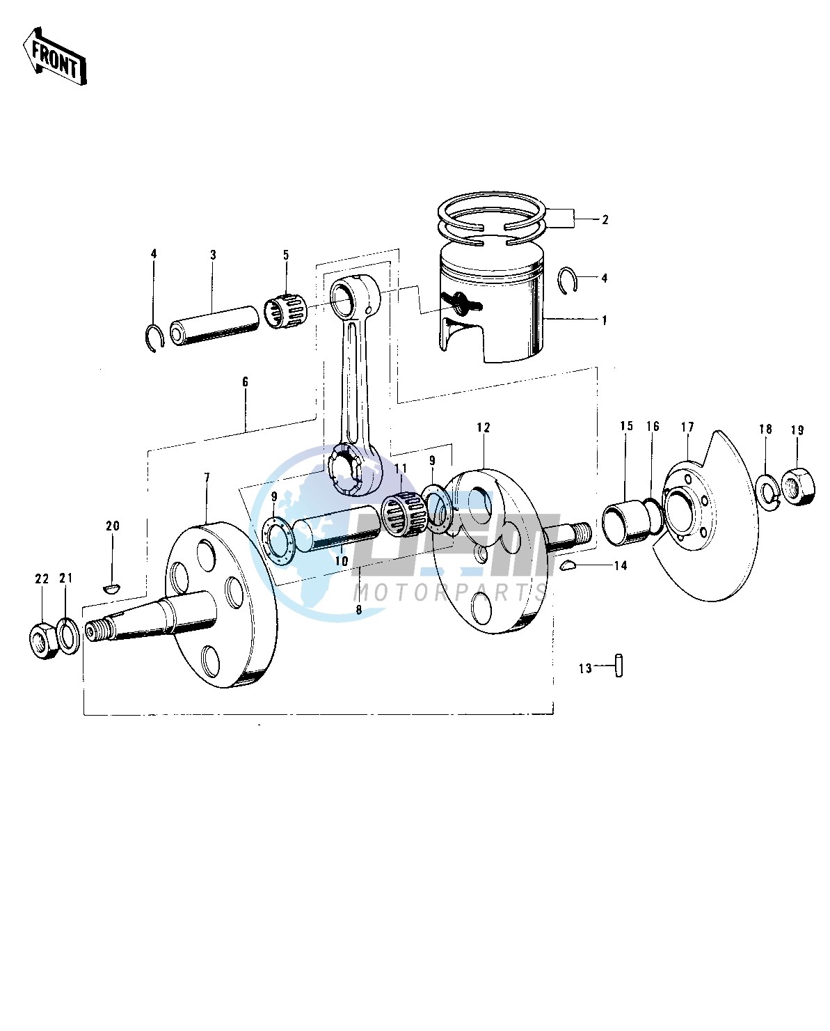 CRANKSHAFT_PISTON_ROTARY VALVE -- 74-75 MC1M_MC1M-A- -