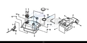 JET 14 (45 KM/H) (XC05W1-EU) (E4) (L8-M0) drawing FUEL TANK