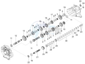 MGX 21 FLYING FORTRESS 1380 APAC drawing Gear box - Gear assembly