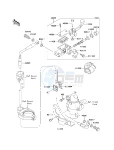 KX 85 A [KX85] (A1-A5) [KX85] drawing FRONT MASTER CYLINDER