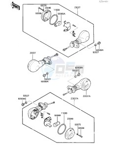 VN 700 A [LTD] (A1) [LTD] drawing TURN SIGNALS