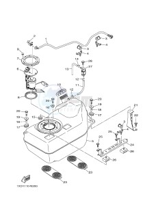 YXM700E YXM700PF VIKING (1XPS) drawing FUEL TANK