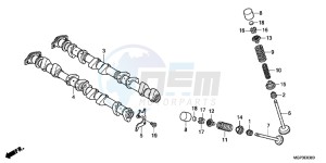 CBR1000RRC drawing CAMSHAFT/VALVE