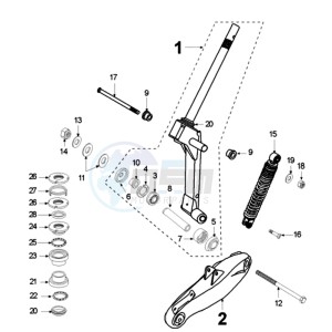 FIGHT ZMOA EU drawing FRONT FORK / STEERINGHEAD