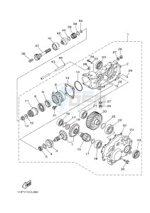 YFM700FWAD YFM70GPLH GRIZZLY 700 EPS (B1A6) drawing DRIVE SHAFT