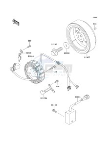 KLX 300 A [KLX300R] (A6F-A7A) A7F drawing GENERATOR