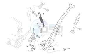 RXV 450-550 Street Legal drawing Central stand