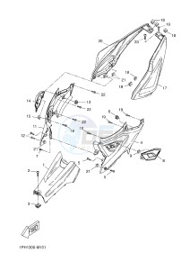 NS50N AEROX NAKED (1PL1 1PL1 1PL1) drawing SIDE COVER