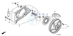 SH1259 E / 3E drawing REAR WHEEL/SWINGARM (SH1259/1509)