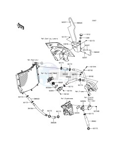 NINJA H2R ZX1000PGF EU drawing Water Pipe