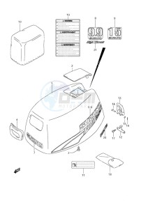 DF 9.9 drawing Engine Cover