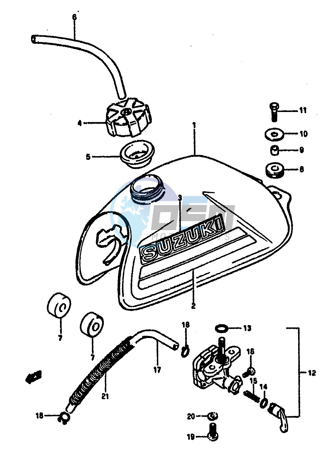 FUEL TANK (MODEL E)