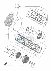 YZF690 YZF-R7 (BEBG) drawing CLUTCH