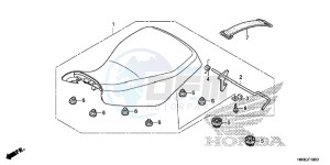 TRX250TEE FOURTRAX RECON ES Europe Direct - (ED) drawing SEAT