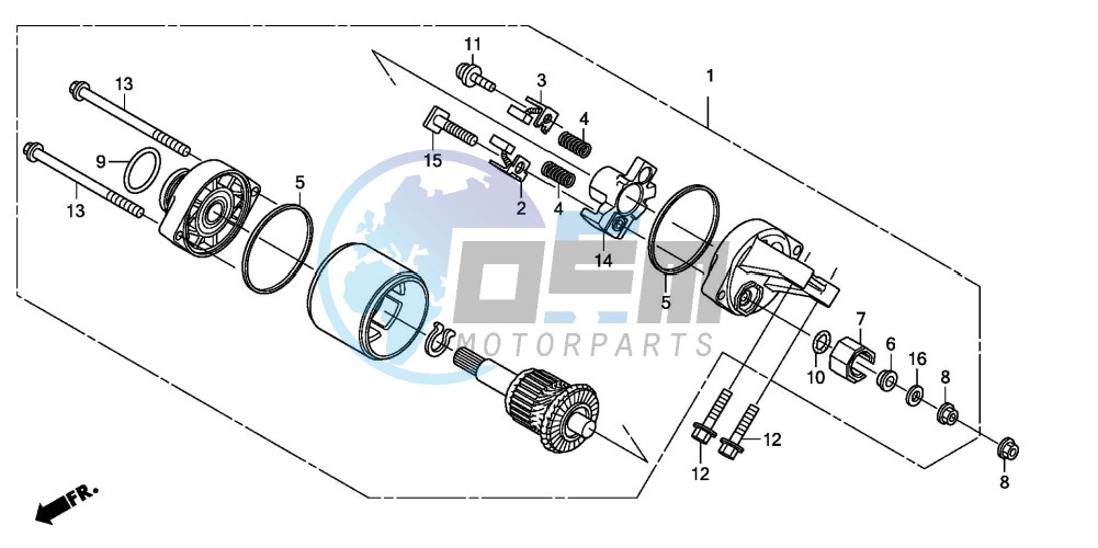 STARTER MOTOR (XL125V7/8)