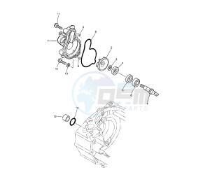 WR F 450 drawing WATER PUMP