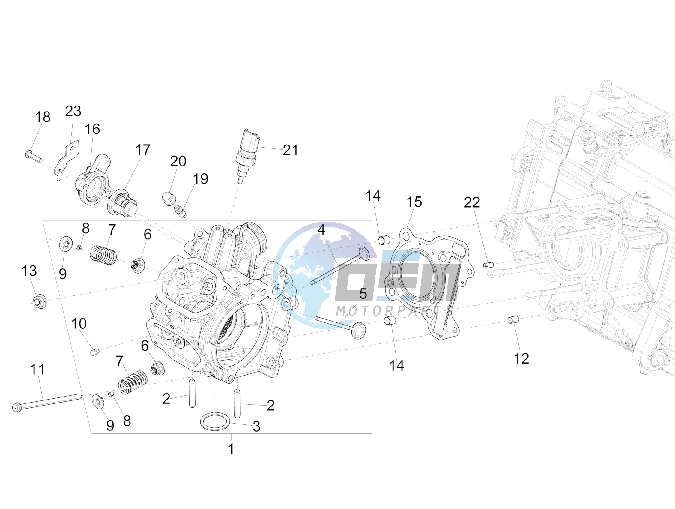 Cylinder head unit - Valve