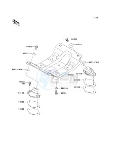 JS 800 A [800 SX-R] (A1-A3) [800 SX-R] drawing ENGINE MOUNT