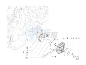 Liberty 150 4t 2v ie e3 (Vietnam) drawing Driving pulley