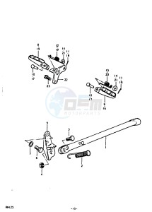 RM125 (N-T) drawing STAND - FOOTREST