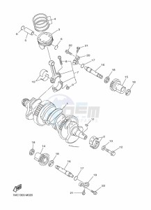 FJR1300-AE (B96S) drawing CRANKSHAFT & PISTON