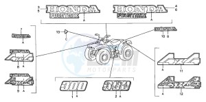 TRX300FW FOURTRAX drawing MARK