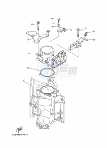 FL225FETX drawing THROTTLE-BODY