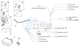 Tuono V4 1100 RR (EMEA, APAC) (AU, EU, HK, IS, JP, NZ, RC, S, T, VN) drawing Electrical system II