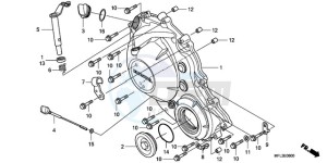 CBR1000RAA UK - (E / ABS HRC MKH) drawing RIGHT CRANKCASE COVER