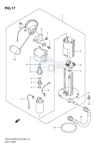 GSX-R1000 (E3-E28) drawing FUEL PUMP