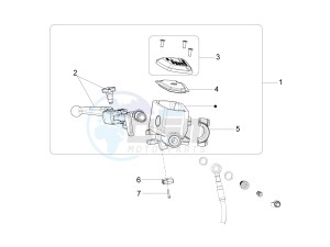 California 1400 Touring SE ABS 1380 drawing Front master cilinder