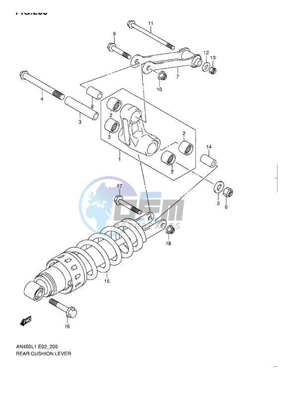 REAR CUSHION LEVER