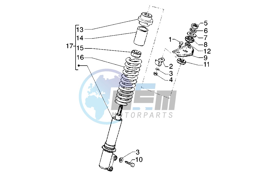 Front shock absorber