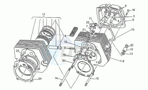 V 75 750 PA Vecchio Tipo PA Vecchio Tipo drawing Cylinder head