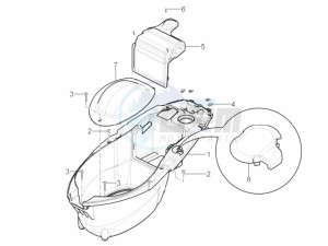 TYPHOON 125 4T 2V E3 (APAC) drawing Helmet housing - Undersaddle