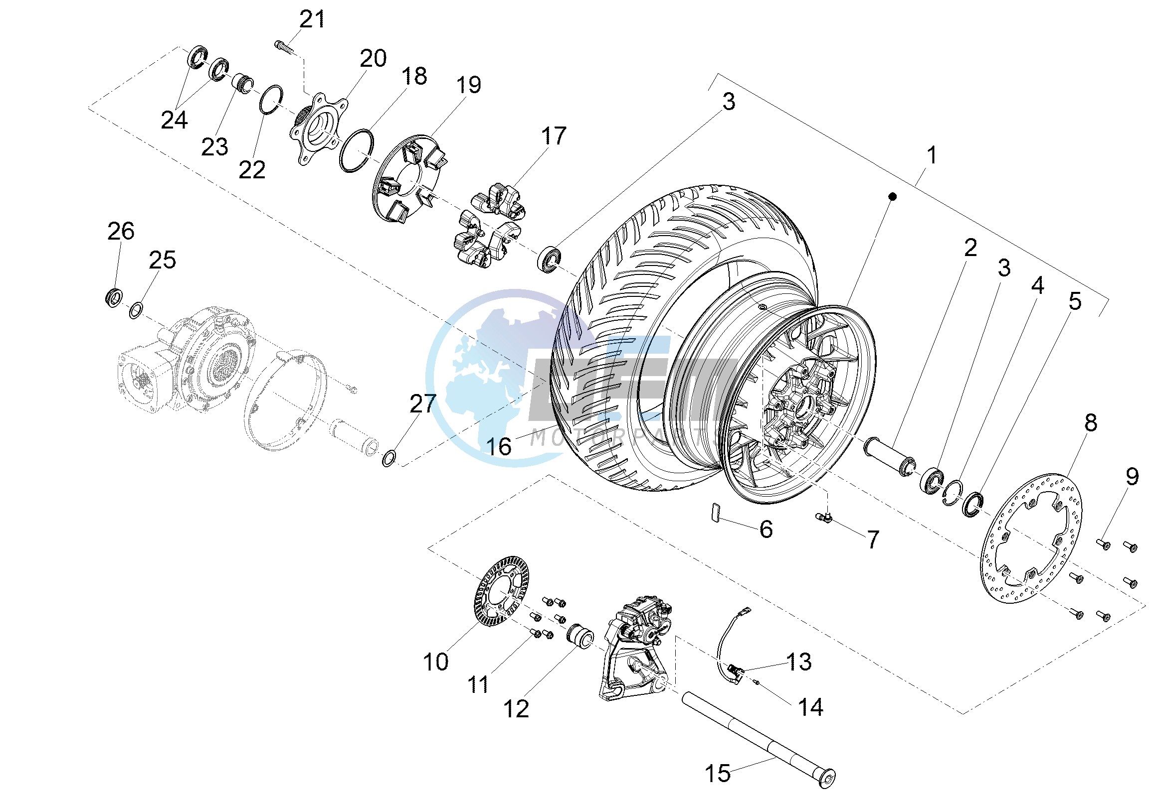 Rear wheel